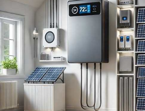 solar-charged battery